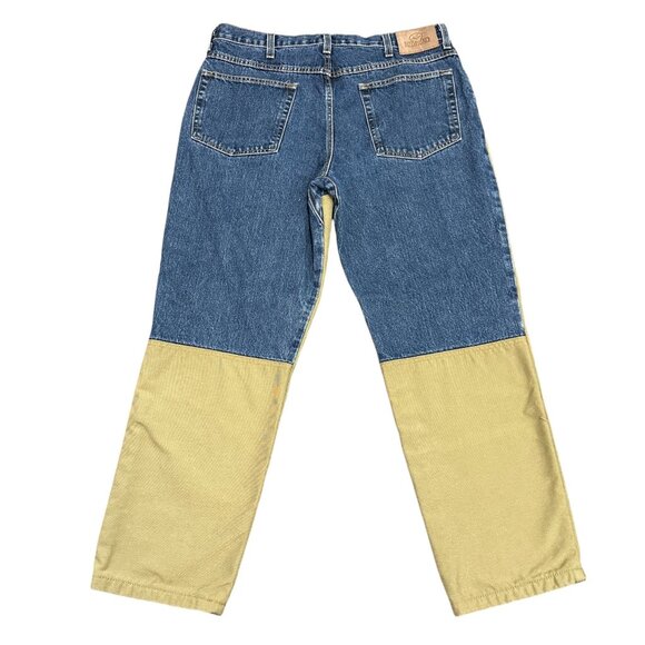 Redhead Field Pants Mens 36x30 Brush Guard Briar Jeans Outdoor Hunting Suspender - Picture 8 of 16